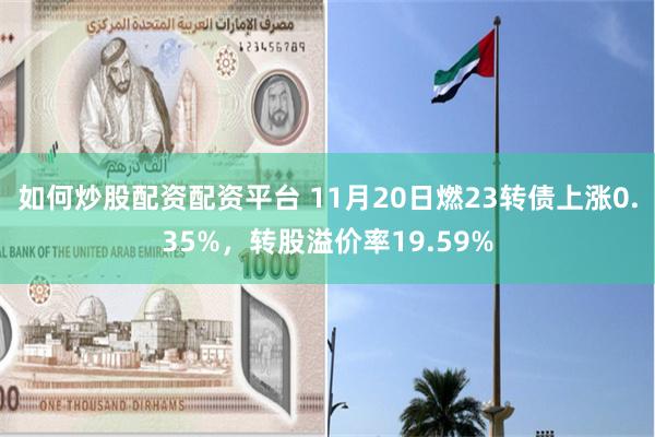 如何炒股配资配资平台 11月20日燃23转债上涨0.35%,转股溢价率19.59%