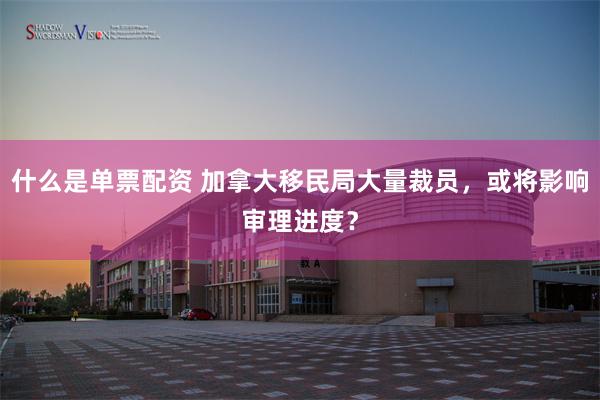 什么是单票配资 加拿大移民局大量裁员，或将影响审理进度？