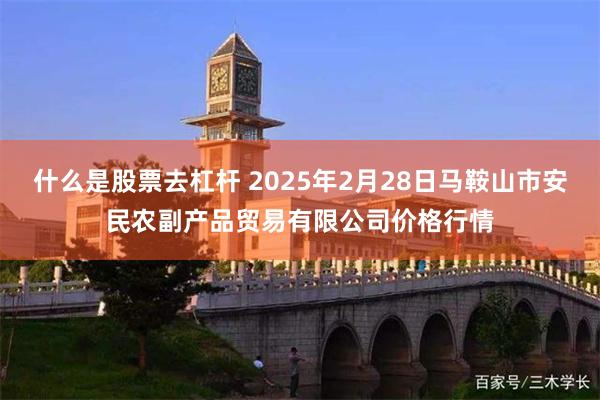 什么是股票去杠杆 2025年2月28日马鞍山市安民农副产品贸易有限公司价格行情