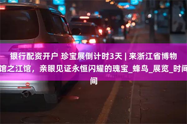 银行配资开户 珍宝展倒计时3天 | 来浙江省博物馆之江馆，亲眼见证永恒闪耀的瑰宝_蜂鸟_展览_时间