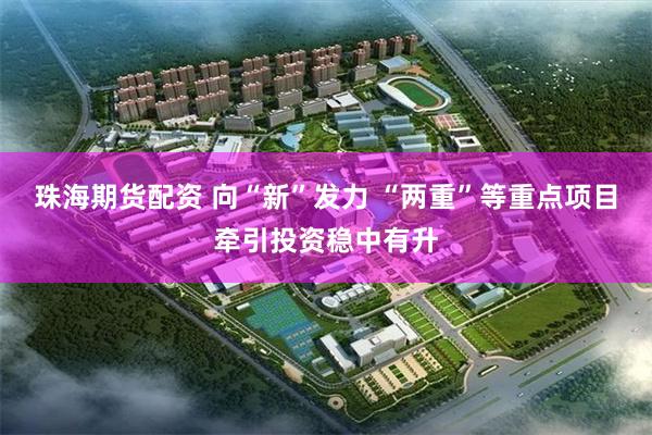 珠海期货配资 向“新”发力 “两重”等重点项目牵引投资稳中有升